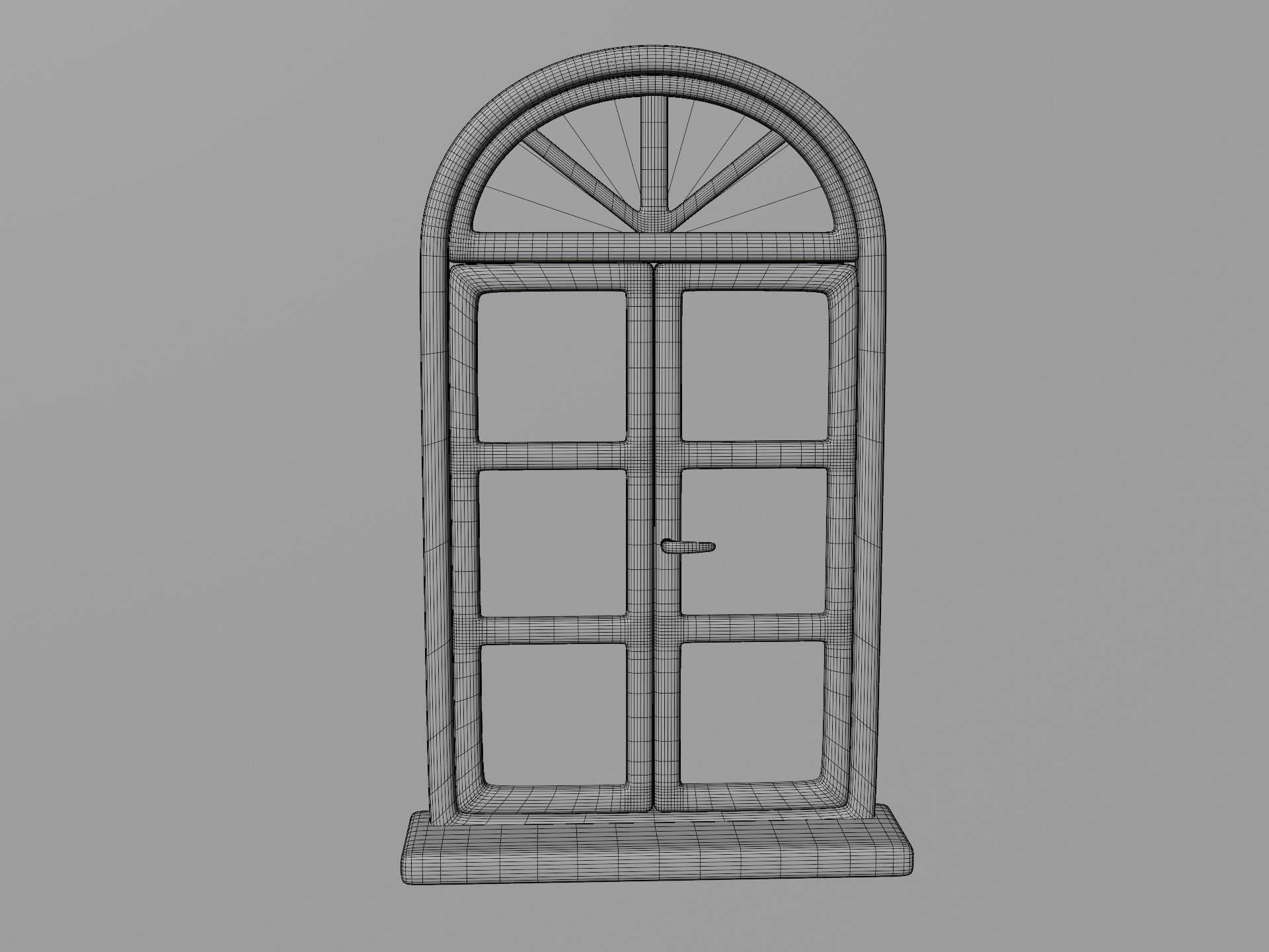 Cartoon Window 16a 3D model_11