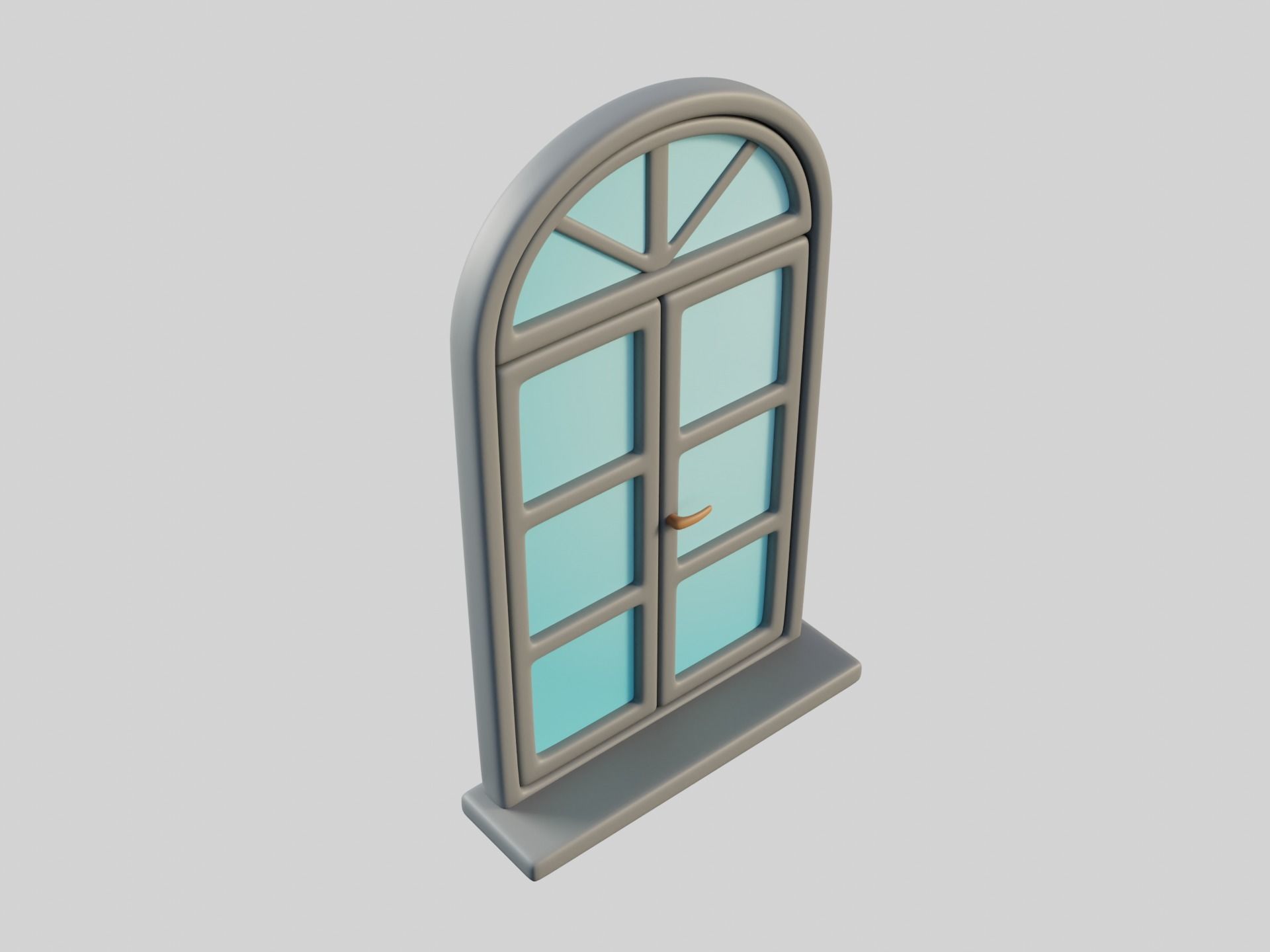 Cartoon Window 16a 3D model_10