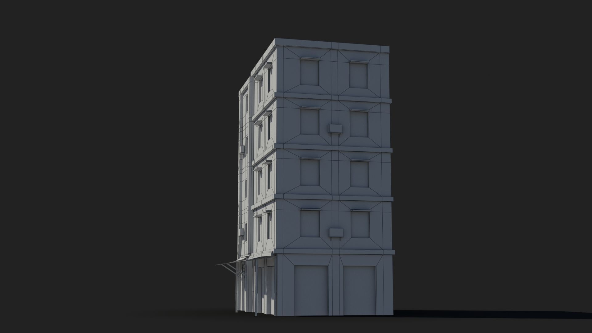 Arab Middle East Building x28 Low-poly 3D model_10