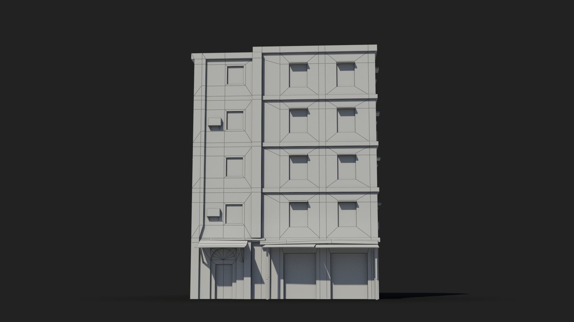 Arab Middle East Building x28 Low-poly 3D model_7