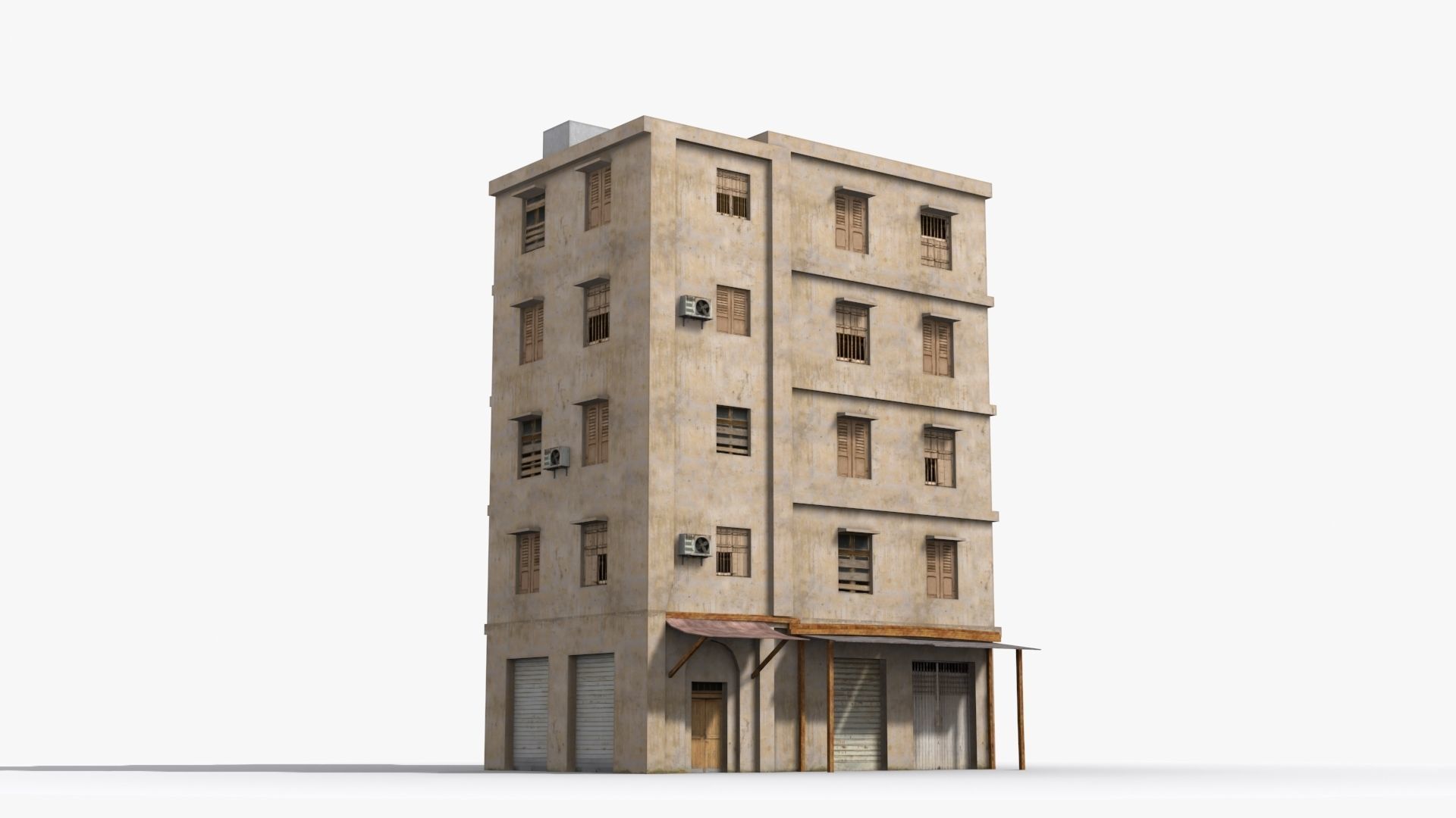 Arab Middle East Building x28 Low-poly 3D model_2