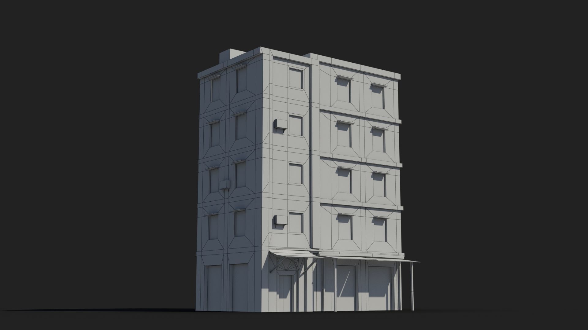 Arab Middle East Building x28 Low-poly 3D model_8
