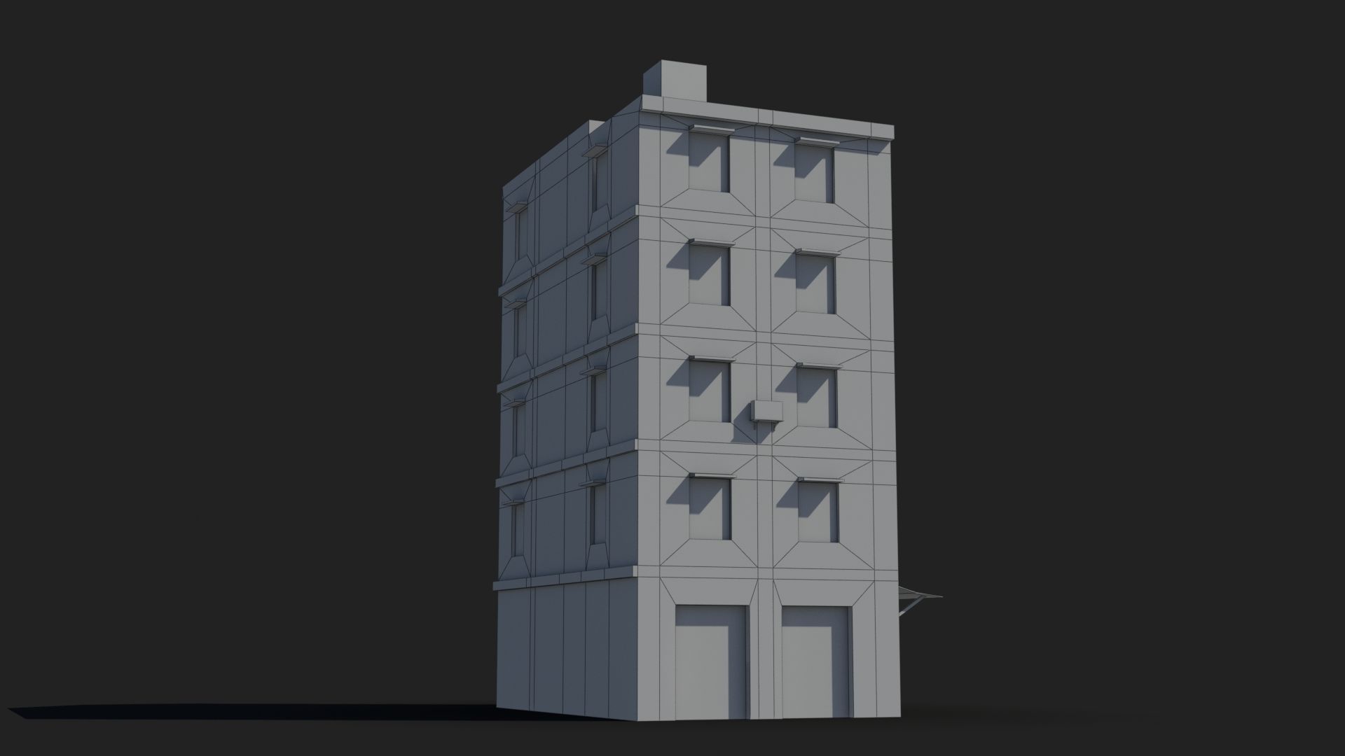 Arab Middle East Building x28 Low-poly 3D model_9