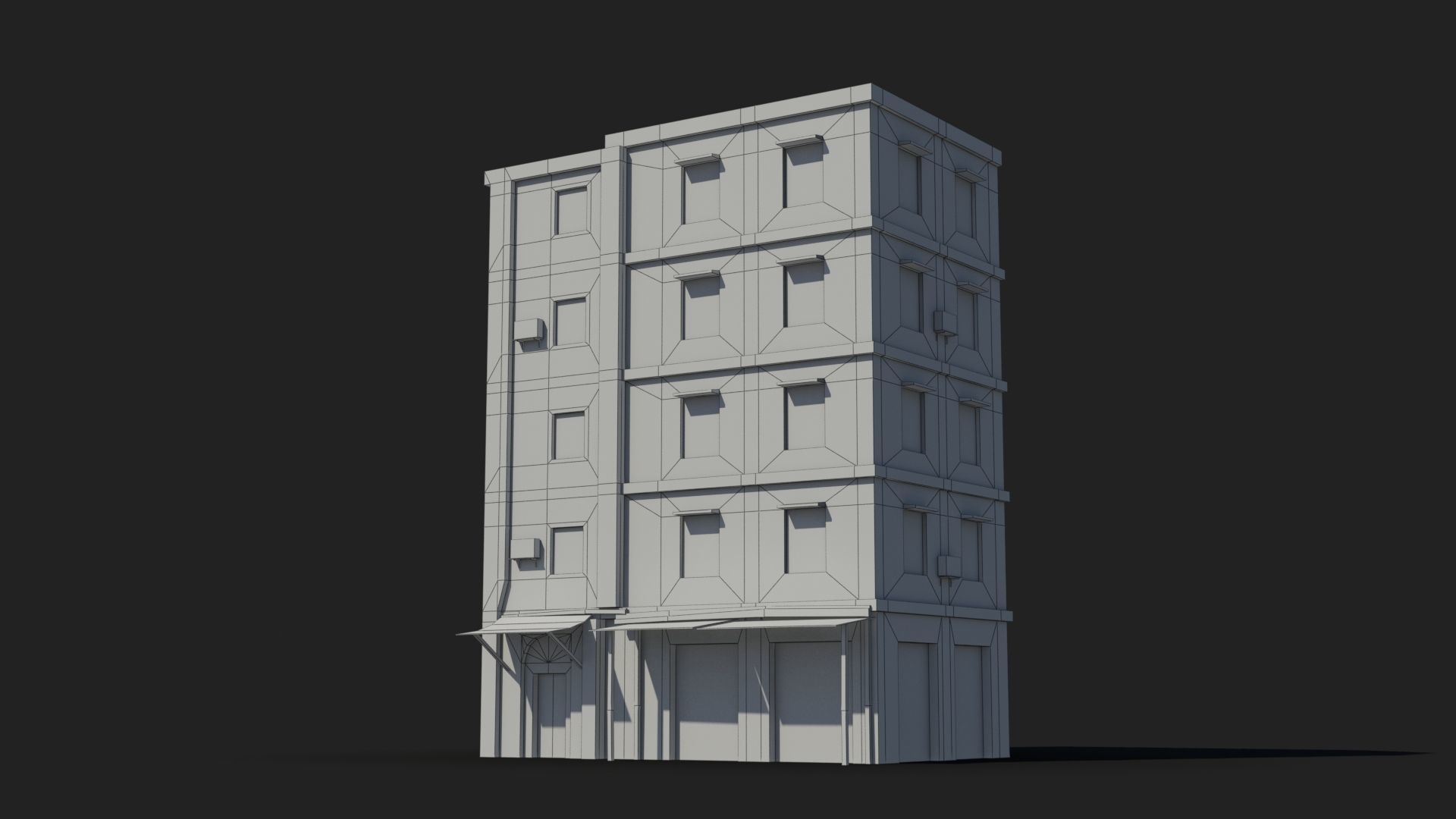 Arab Middle East Building x28 Low-poly 3D model_6