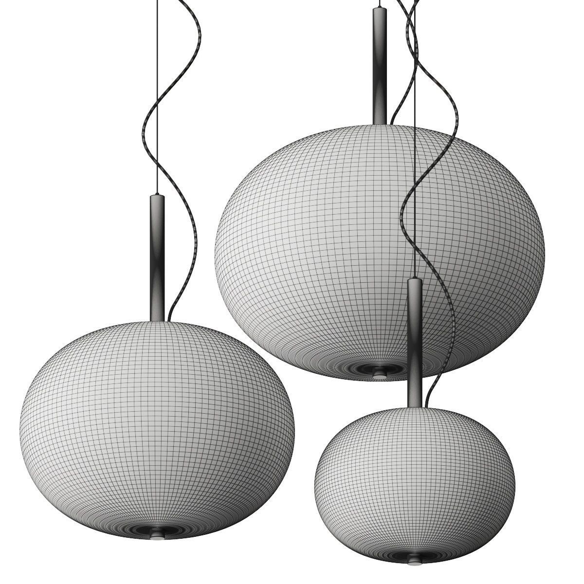 BOVER Ilargi Single Pendant Lamp 3D model_2