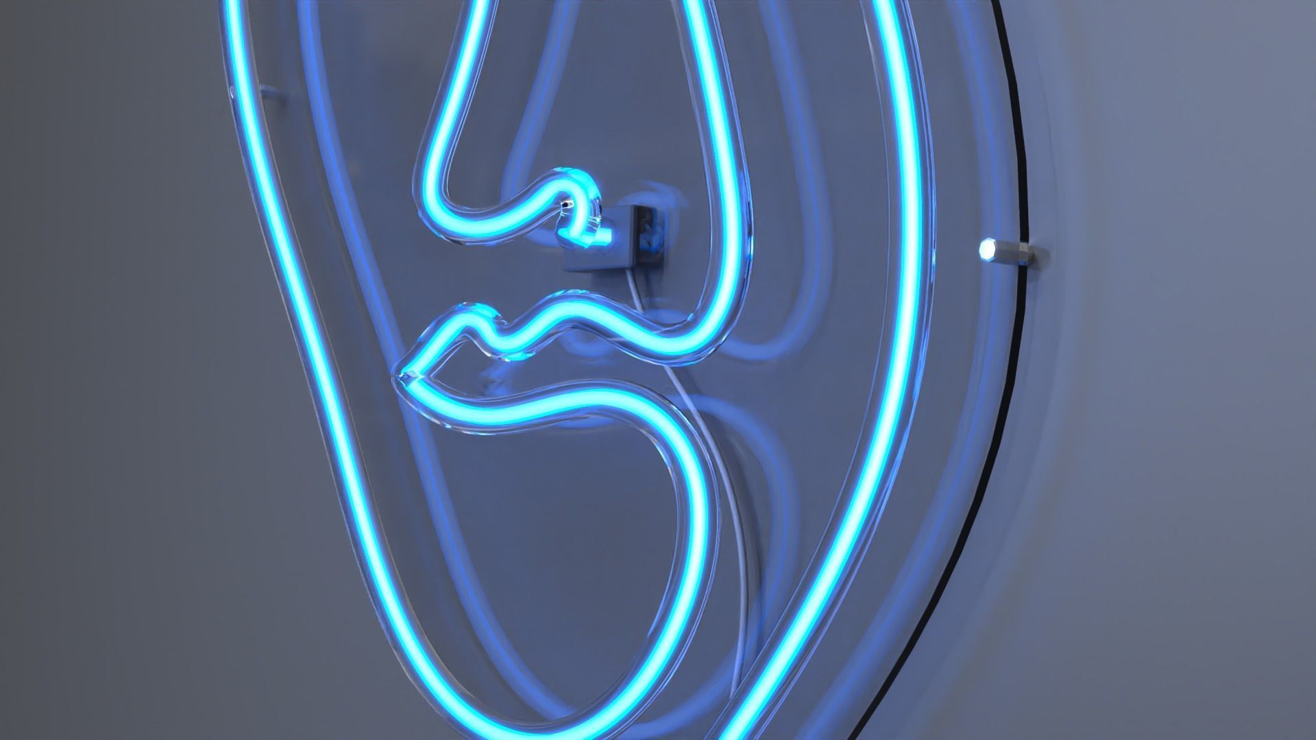 Face 3 - Neon Sign 3D model_2