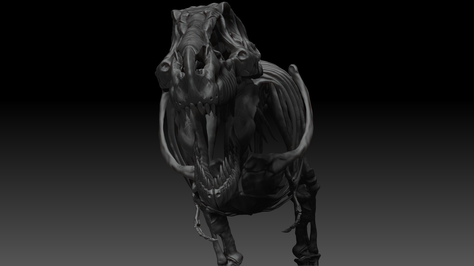 Dinosaur Tarbosaurus Bataar Full Set  3D model_20