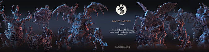 Decay Garden Adventure Set Part 1 3D print model
