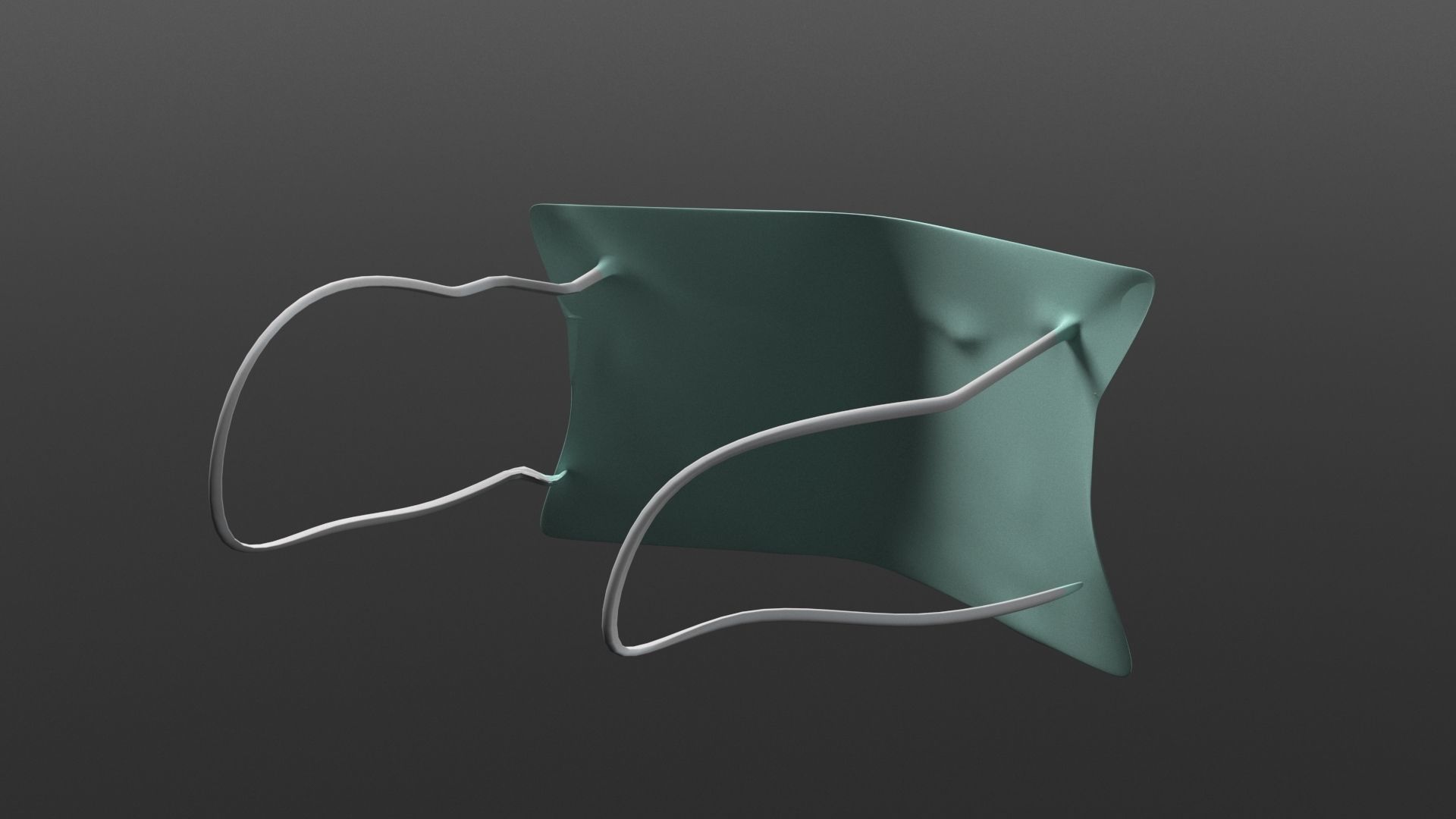 mask 3d model two plastic masks 3D model_5