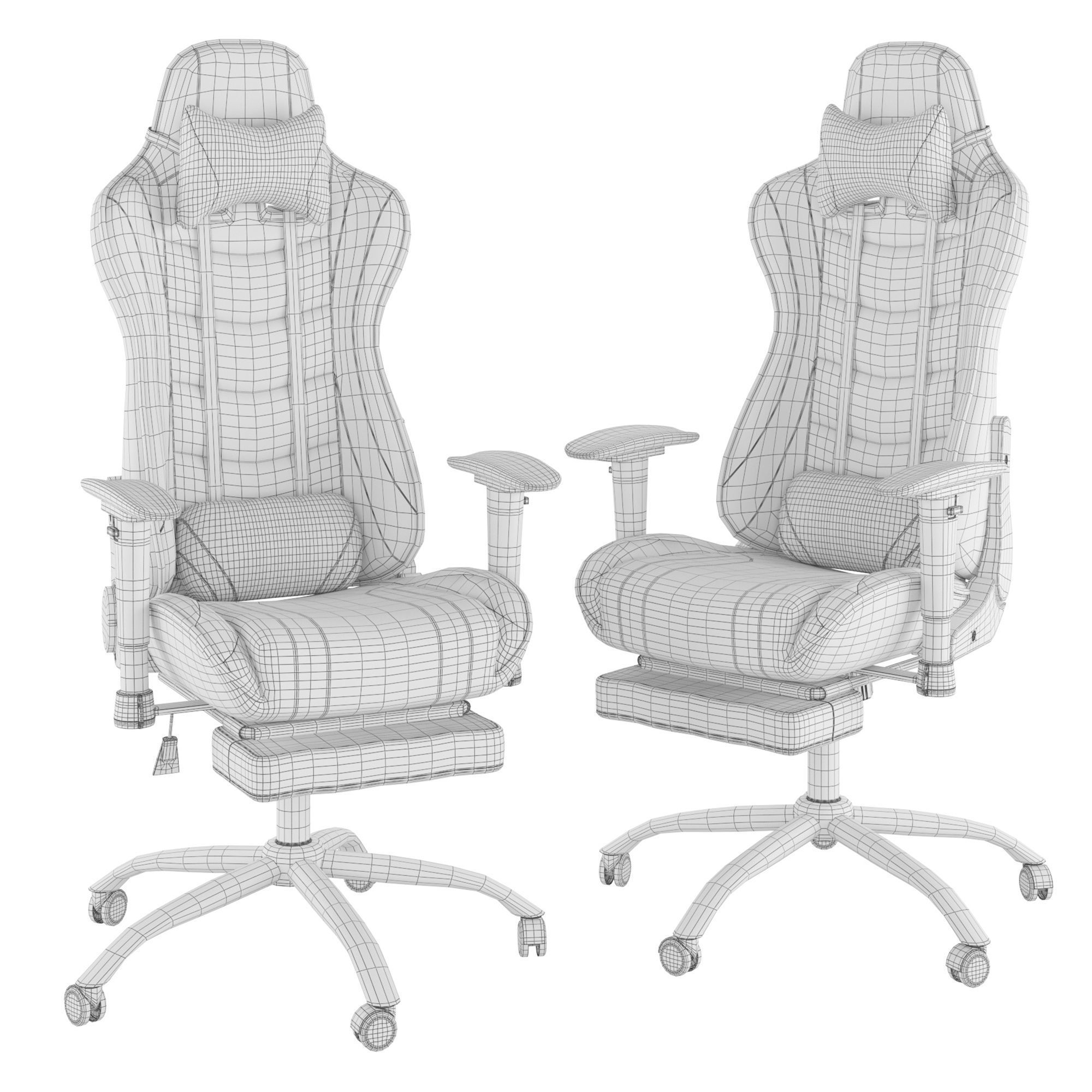 Kano computer chair 3D model_2