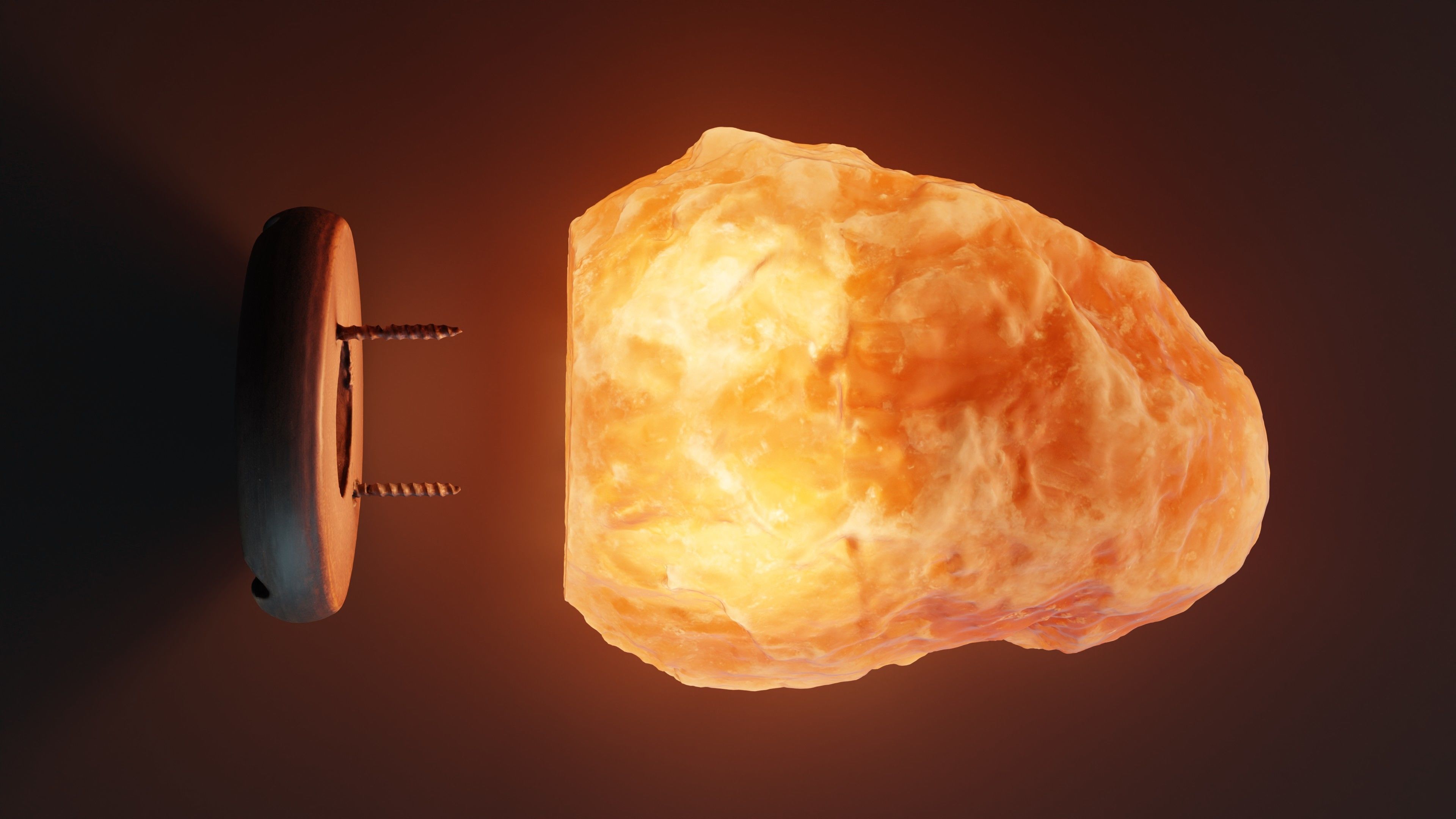 Himalayan Salt Lamp Low-poly 3D model_7