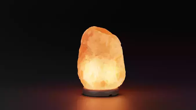 Himalayan Salt Lamp Low-poly 3D model