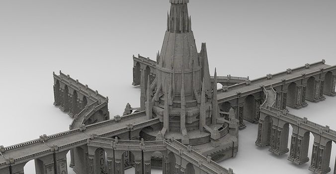 Arch Magician Tower Palace 9  3D model