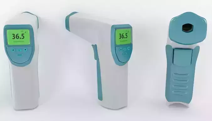 thermometer gun 3d model