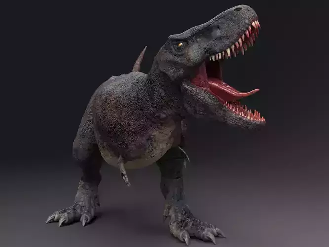 Tarbosaurus Bataar  Real Dinosaur 76 Animations   Low-poly 3D model