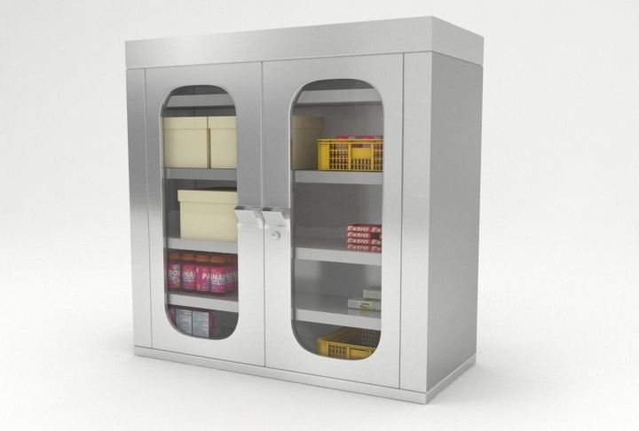 medical cupboard 3d model 3D model_3