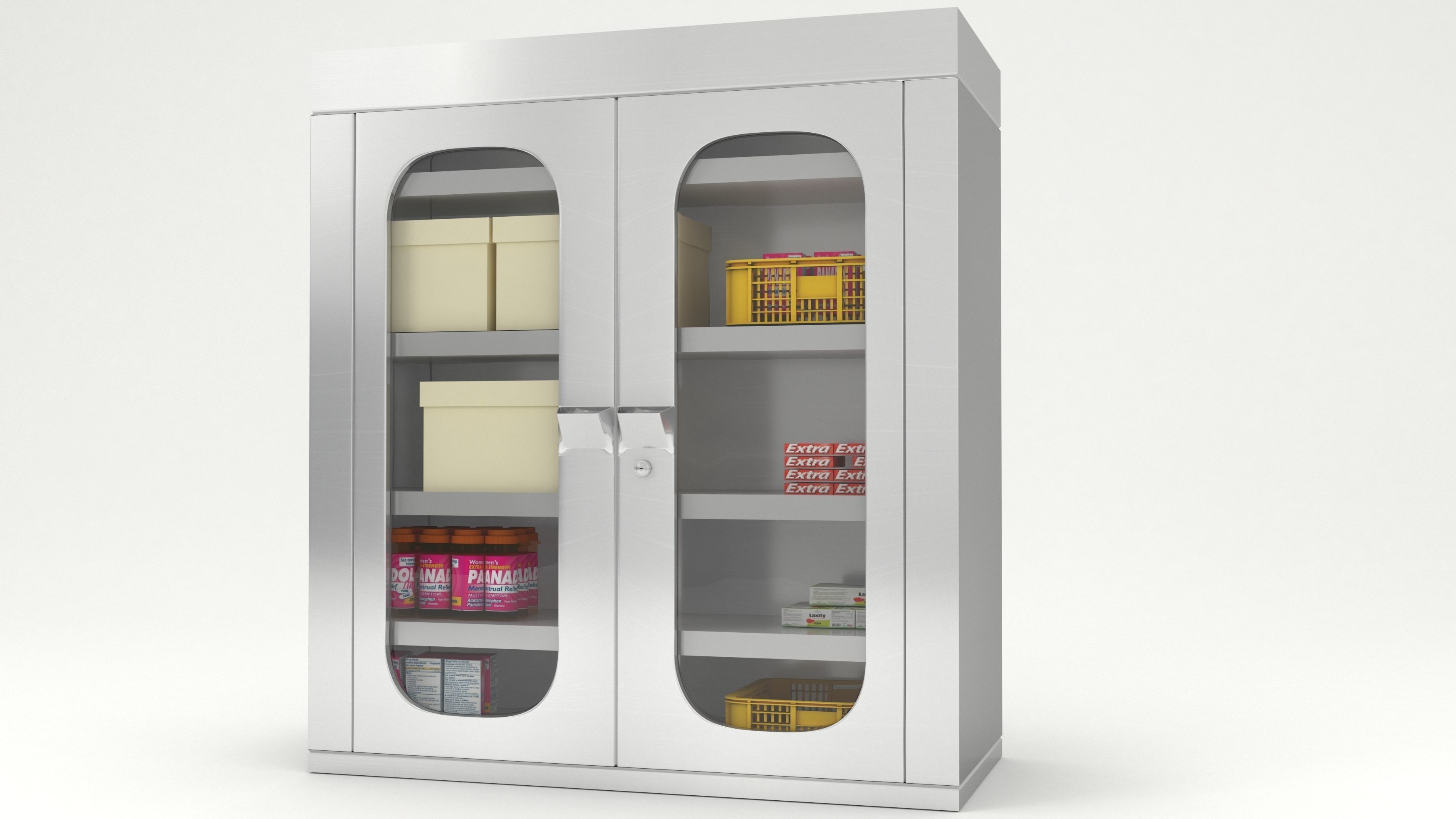 medical cupboard 3d model 3D model_11