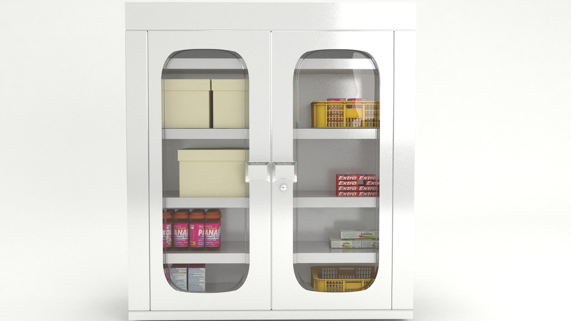medical cupboard 3d model 3D model_6