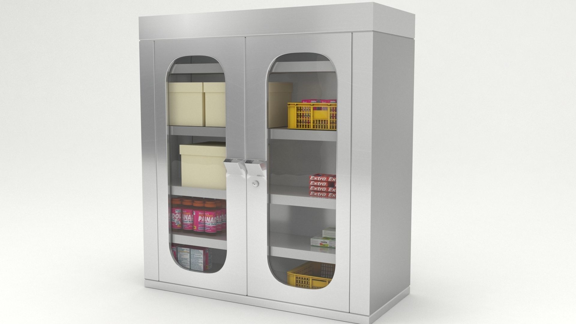 medical cupboard 3d model 3D model_4