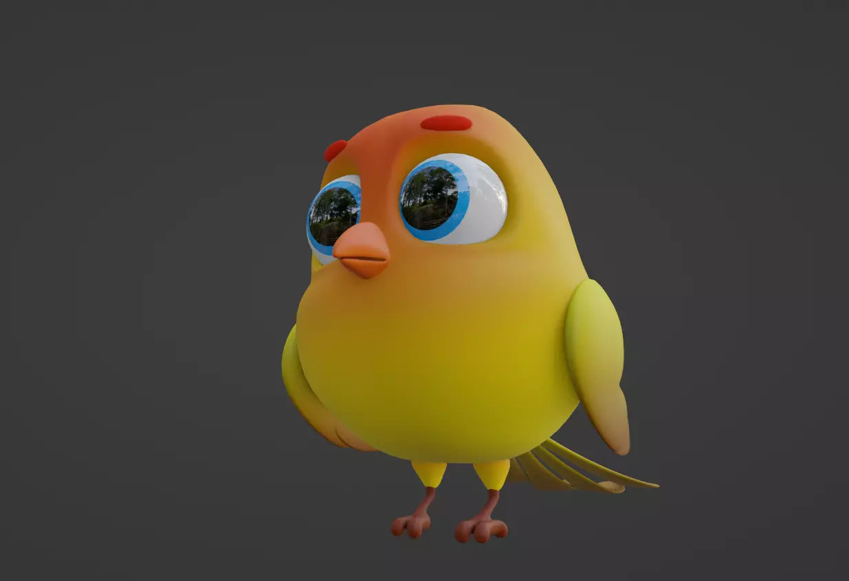 Cartoon Canary 3D model