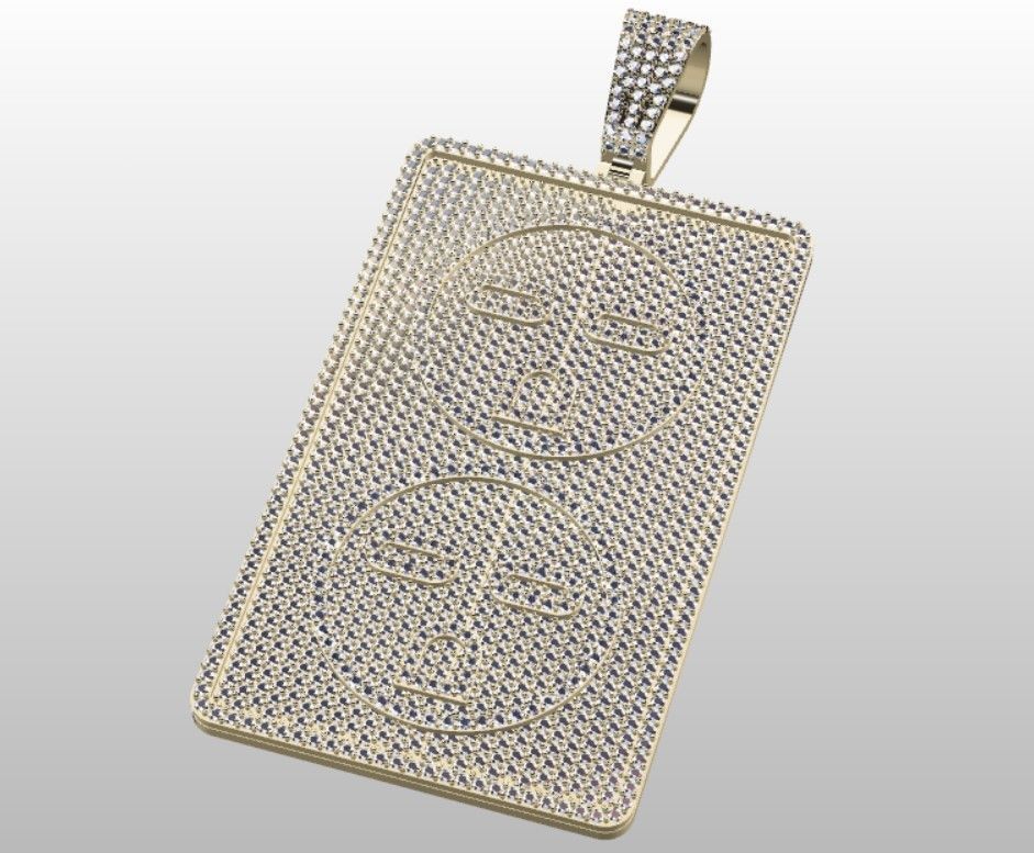 Outlet pendant full ice 3D print model_4