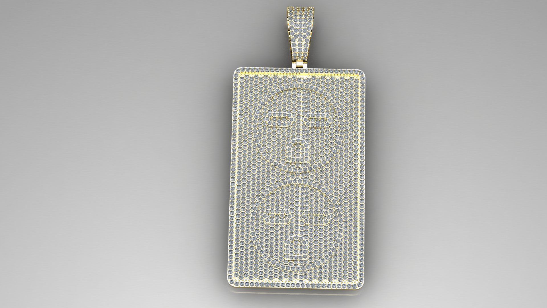 Outlet pendant full ice 3D print model_3