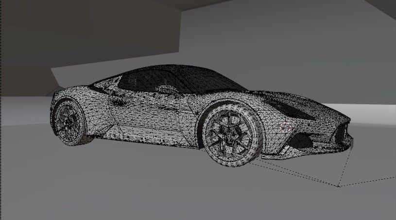 meserati mc20 royal glossy red edition Low-poly 3D model_10