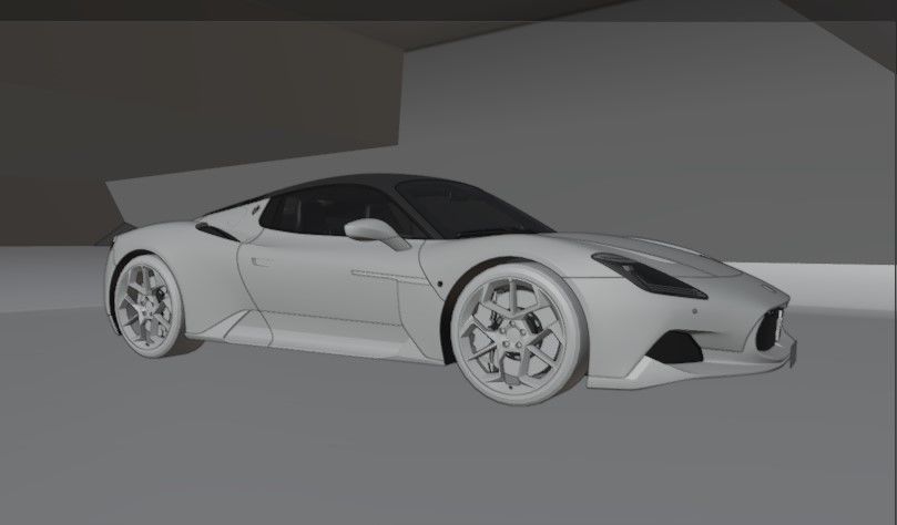 meserati mc20 royal glossy red edition Low-poly 3D model_11