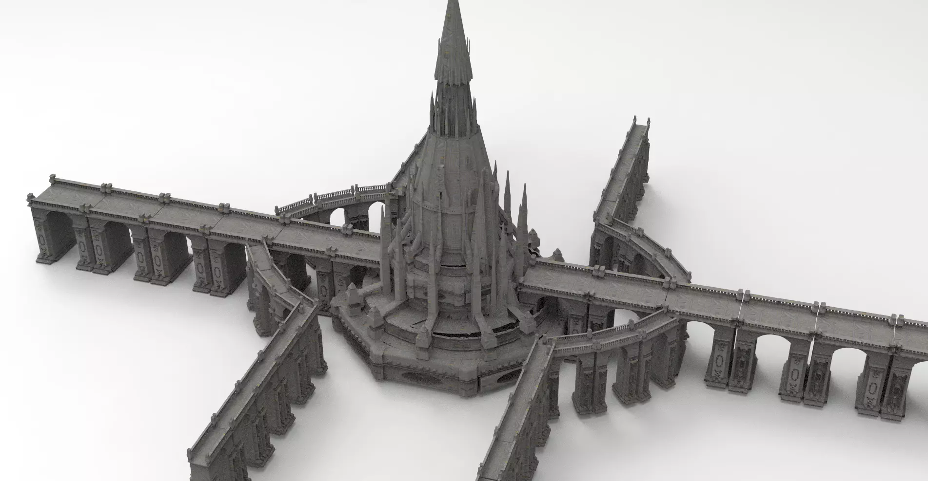 Arch Magician Tower Palace 10 3D model_0