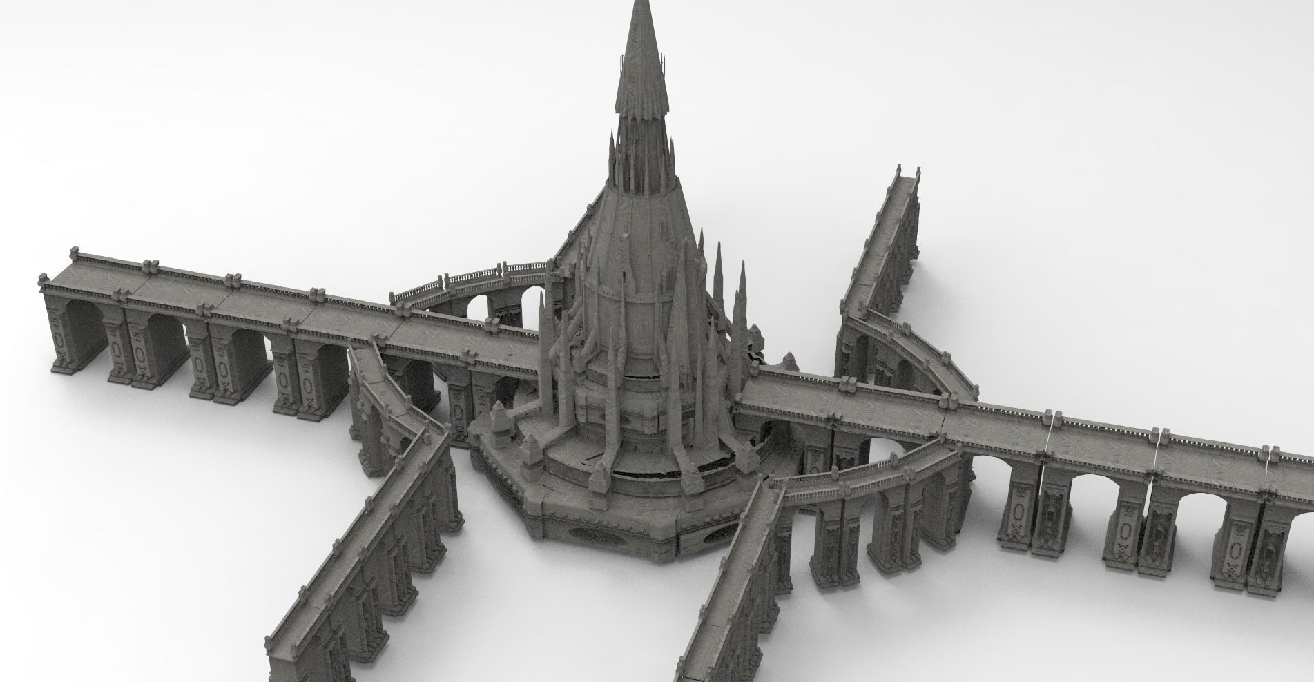 Arch Magician Tower Palace 10 3D model_1