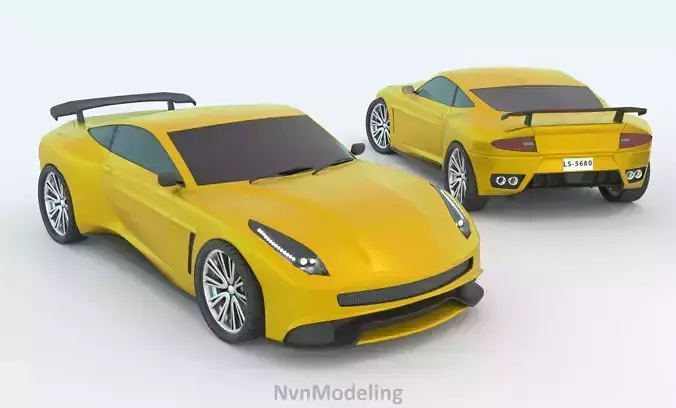 Sport car Free 3D model