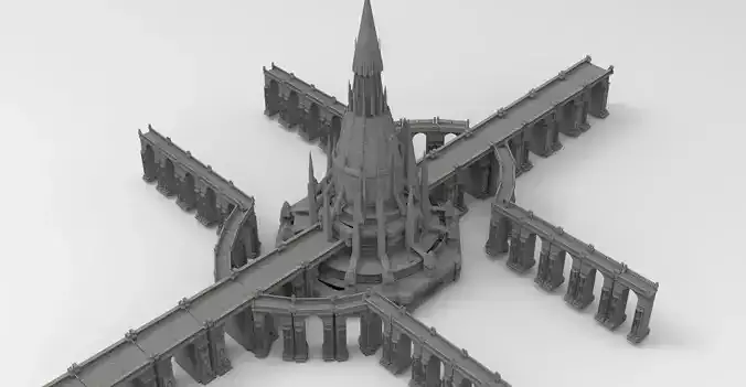  Magician Tower Palace 11  3D model