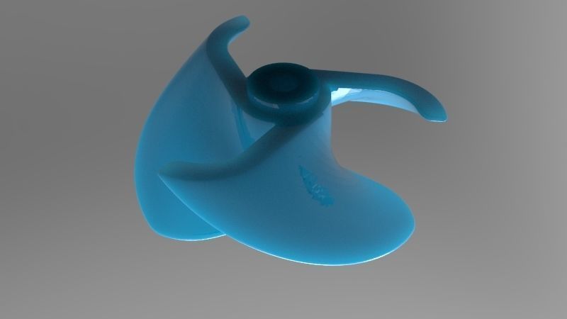 ship propeller 3D print model_4