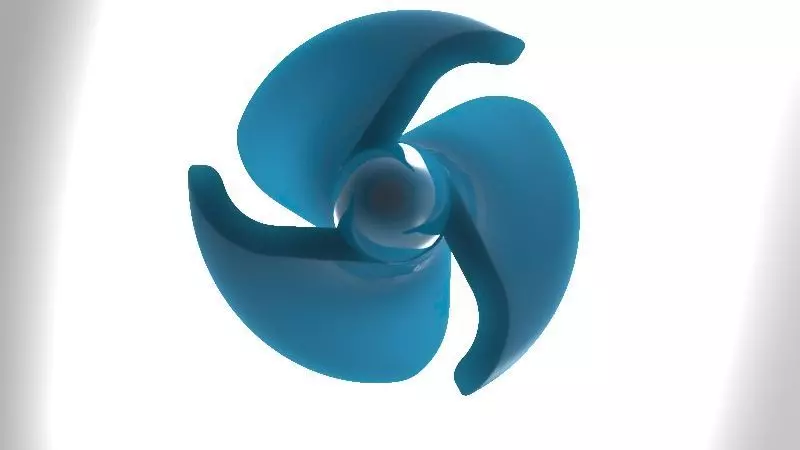 ship propeller 3D print model_0