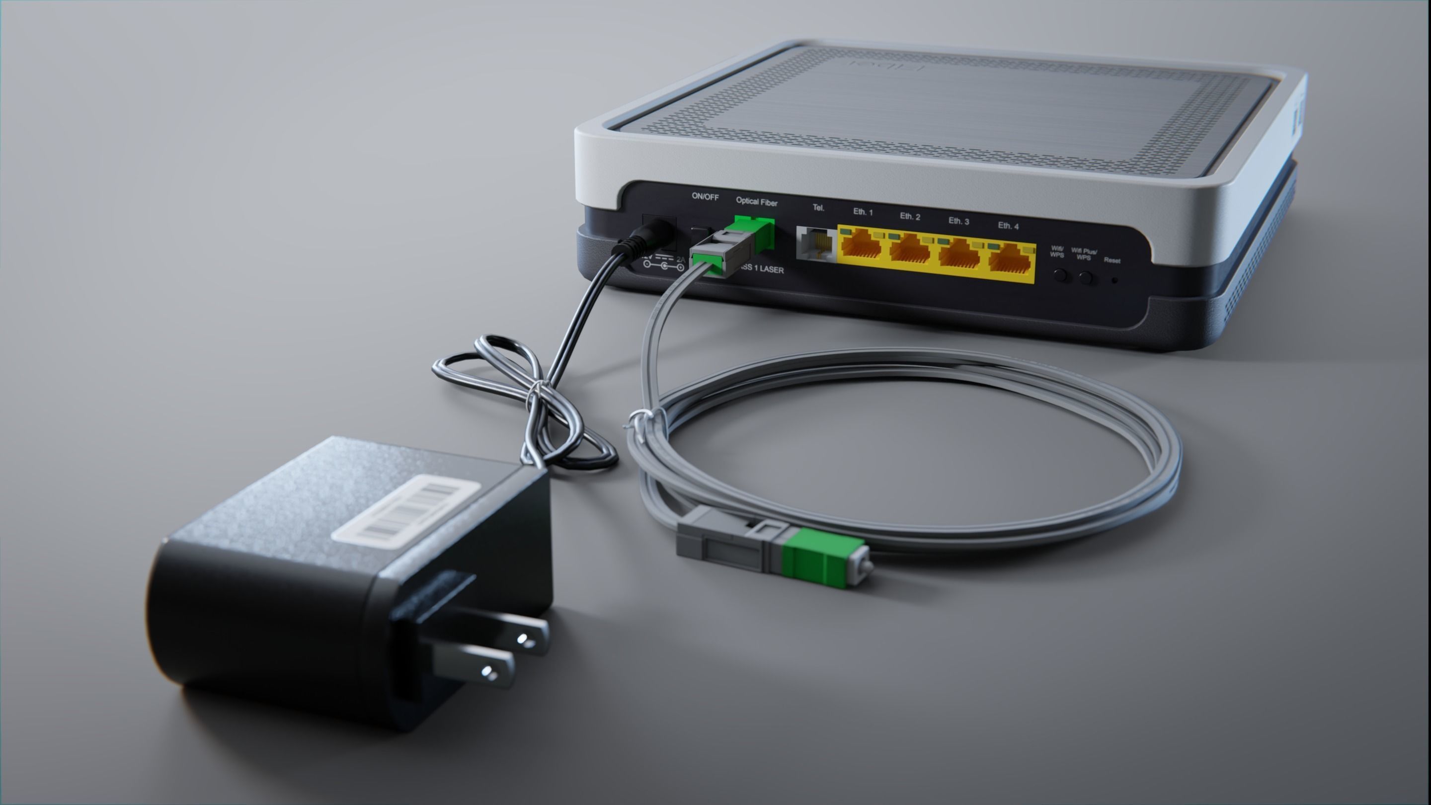 Fiber Optic Modem  3D model_4