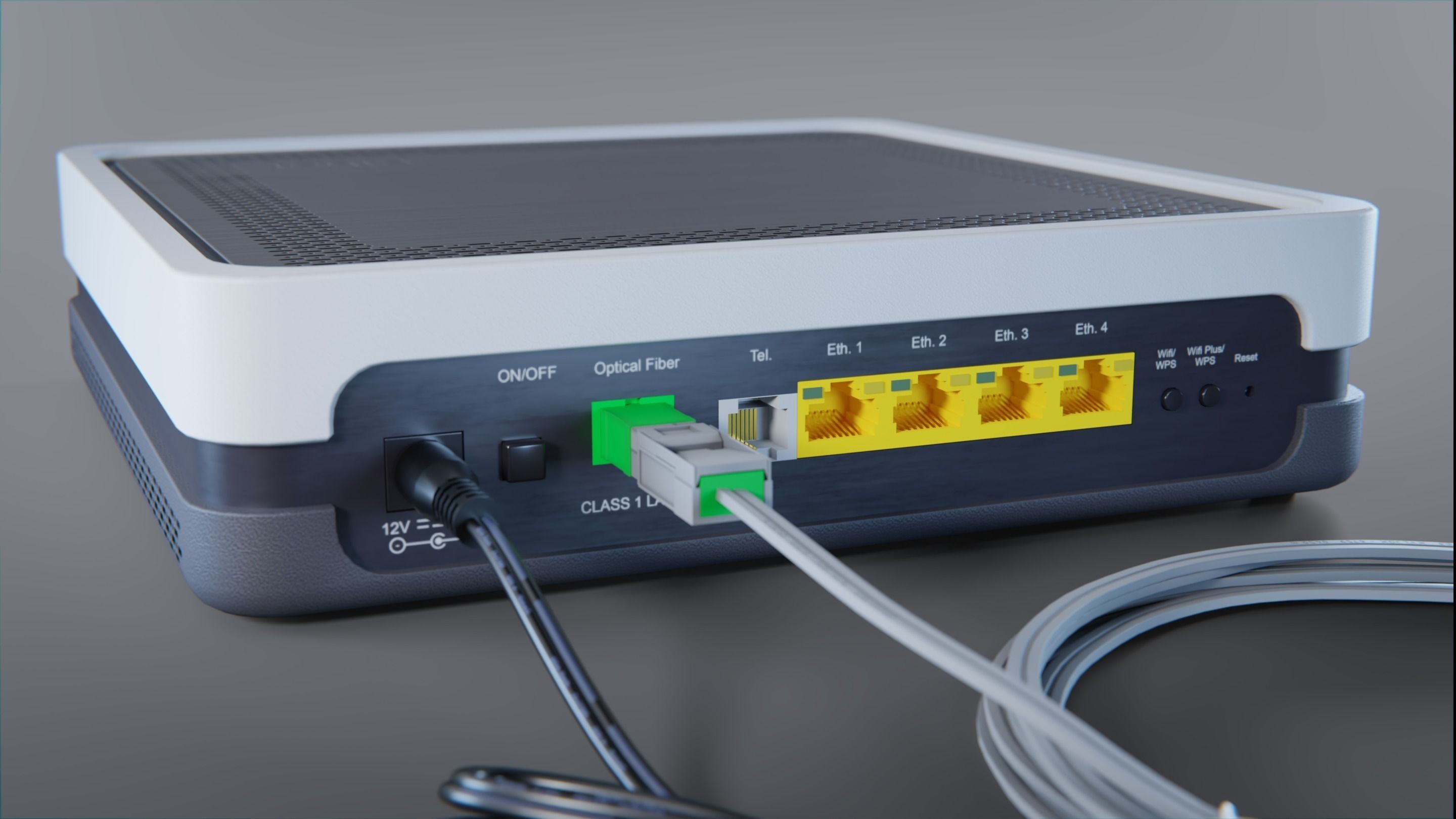 Fiber Optic Modem  3D model_3