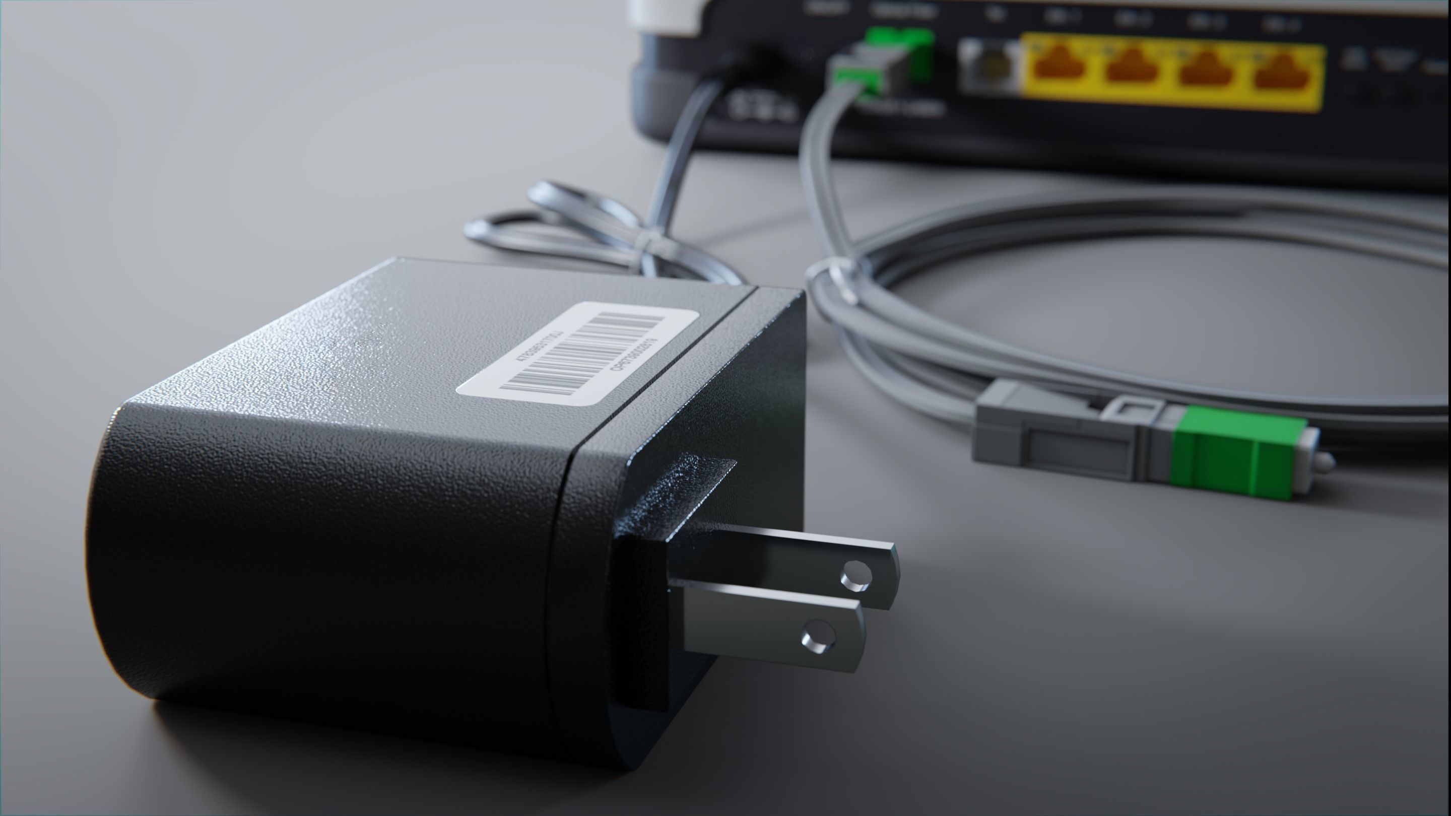 Fiber Optic Modem  3D model_5