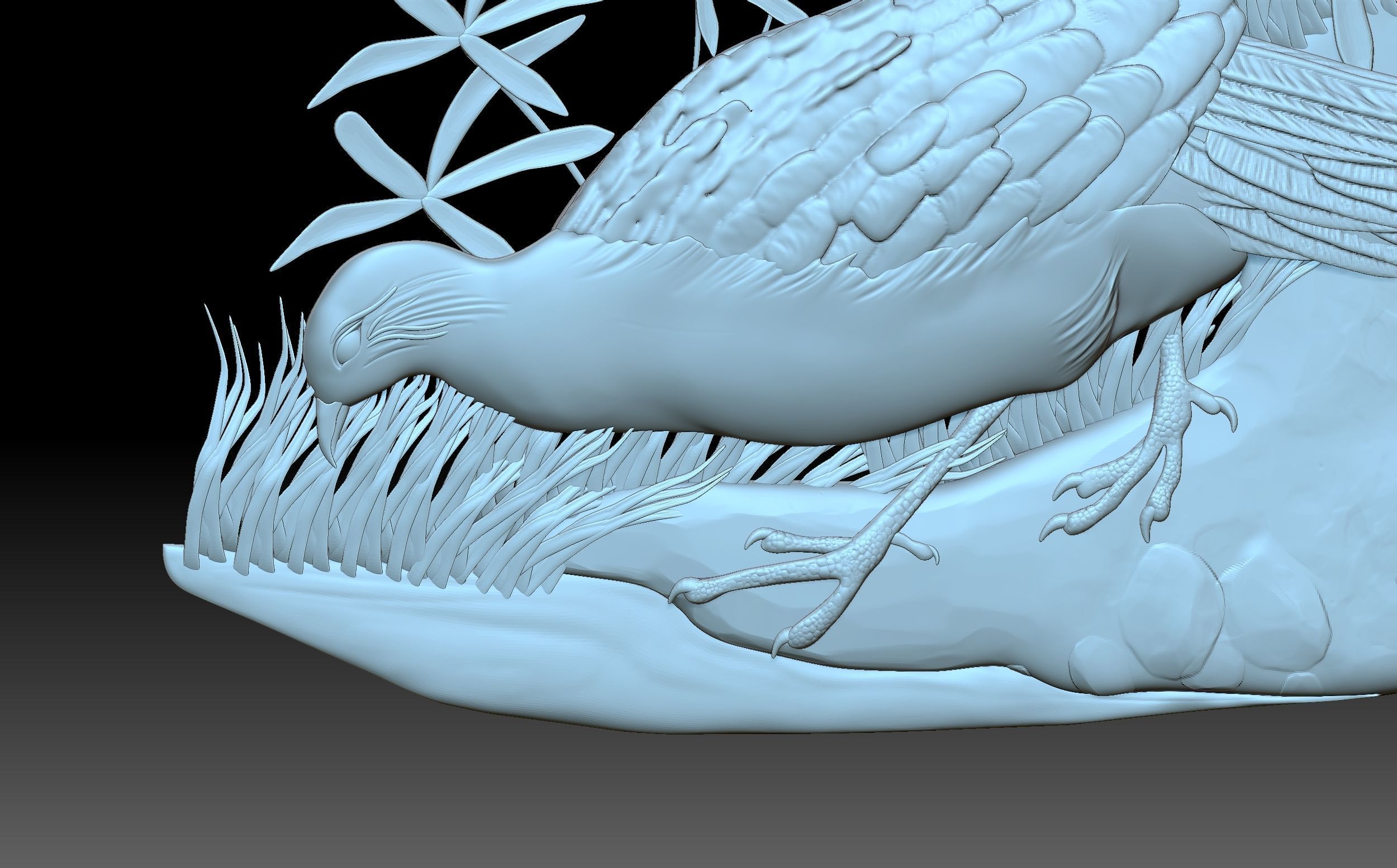 Peacocks sword 3D print model_8