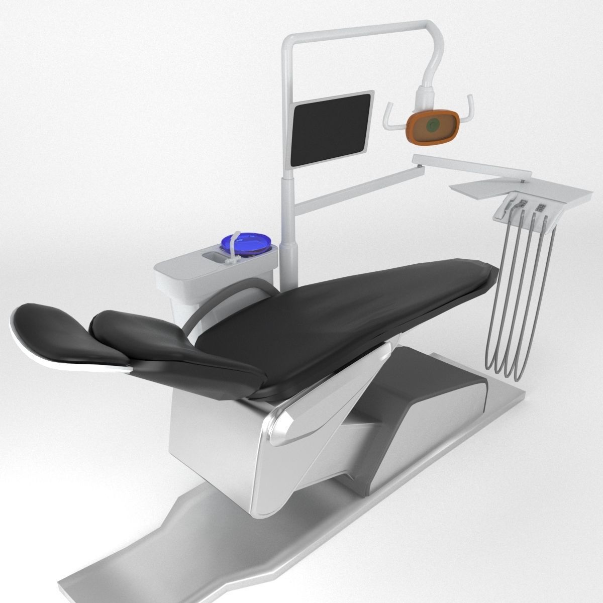 dental chair model 3D model_2