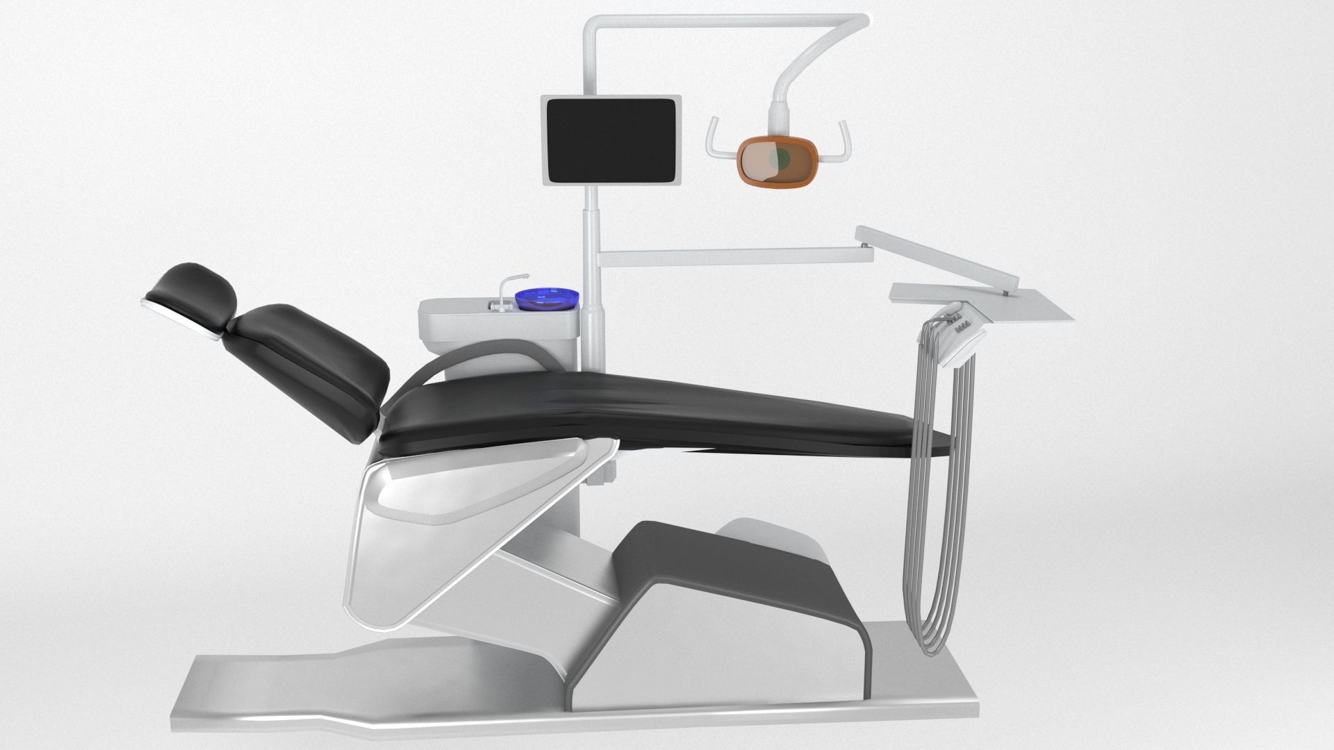 dental chair model 3D model_3