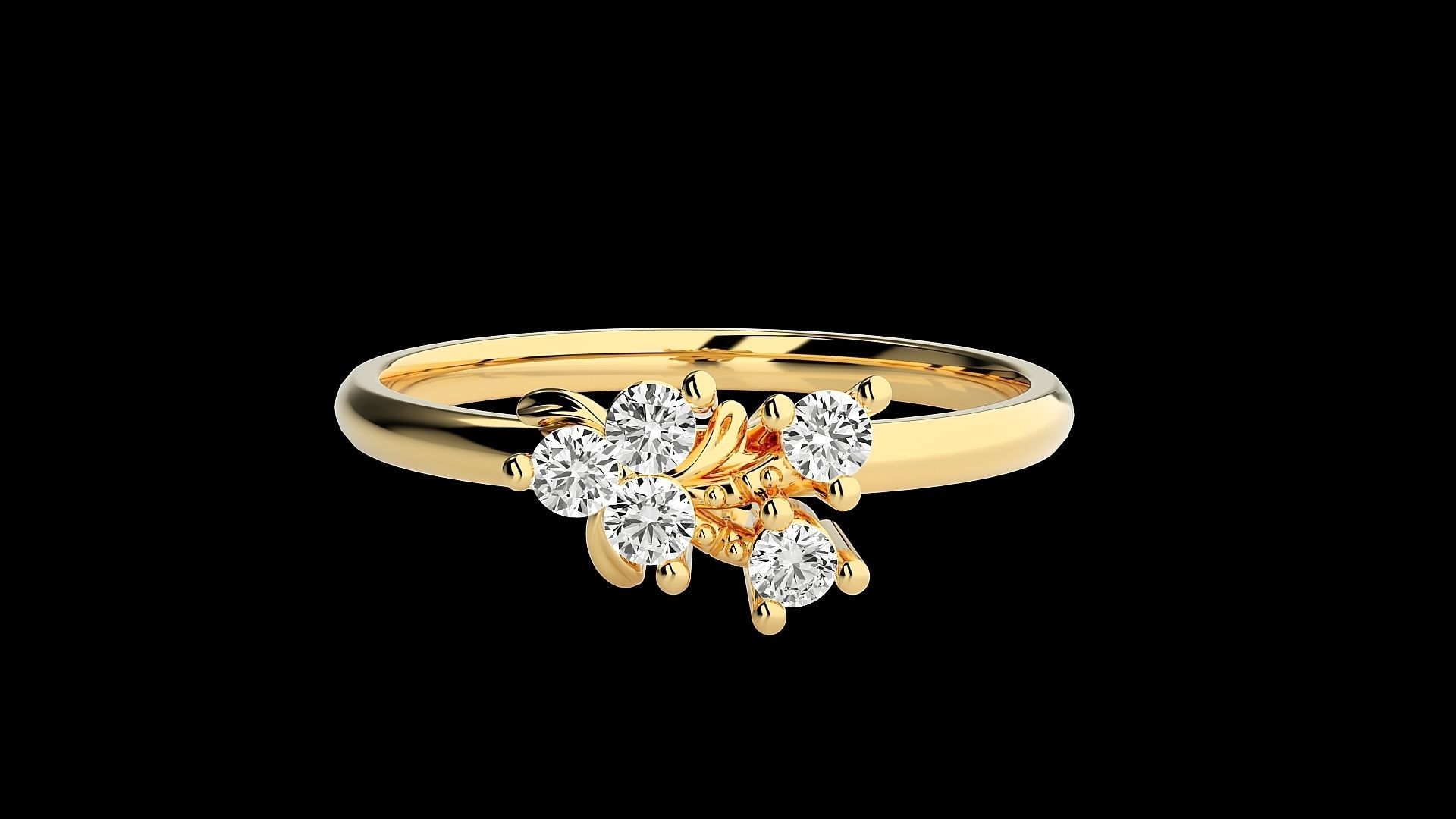 Ultra light wt minimalist Women Ring 3dm stl renders 3D print model_22