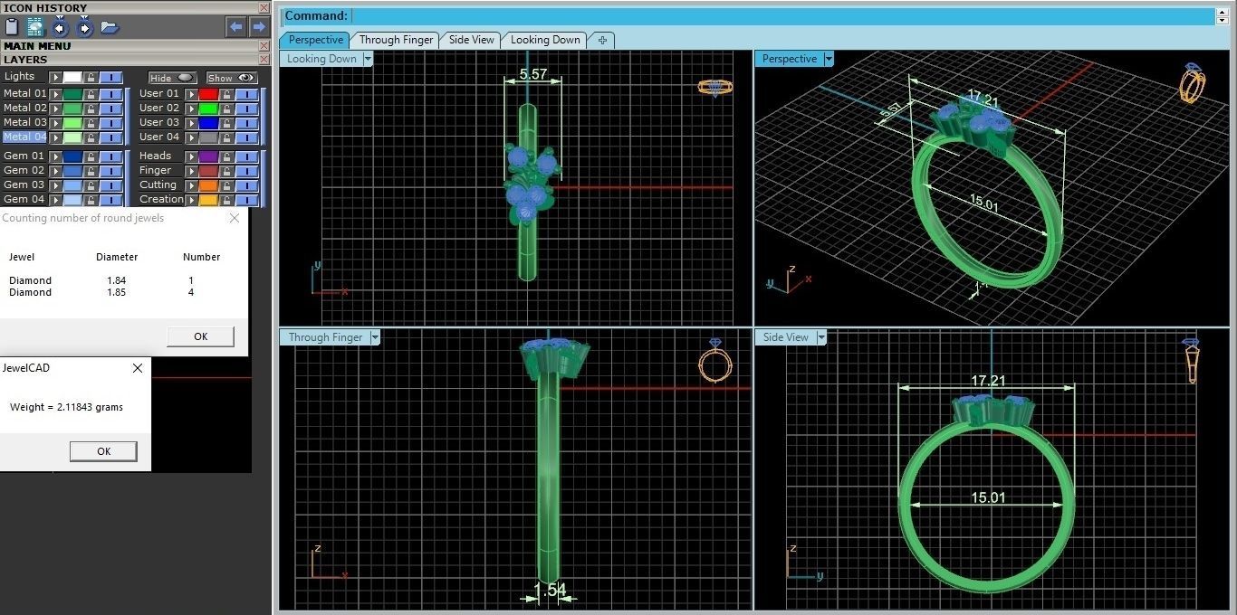 Ultra light wt minimalist Women Ring 3dm stl renders 3D print model_4