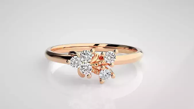 Ultra light wt minimalist Women Ring 3dm stl renders