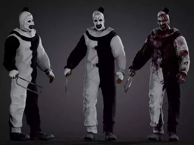 Art the Clown Low-poly 3D model