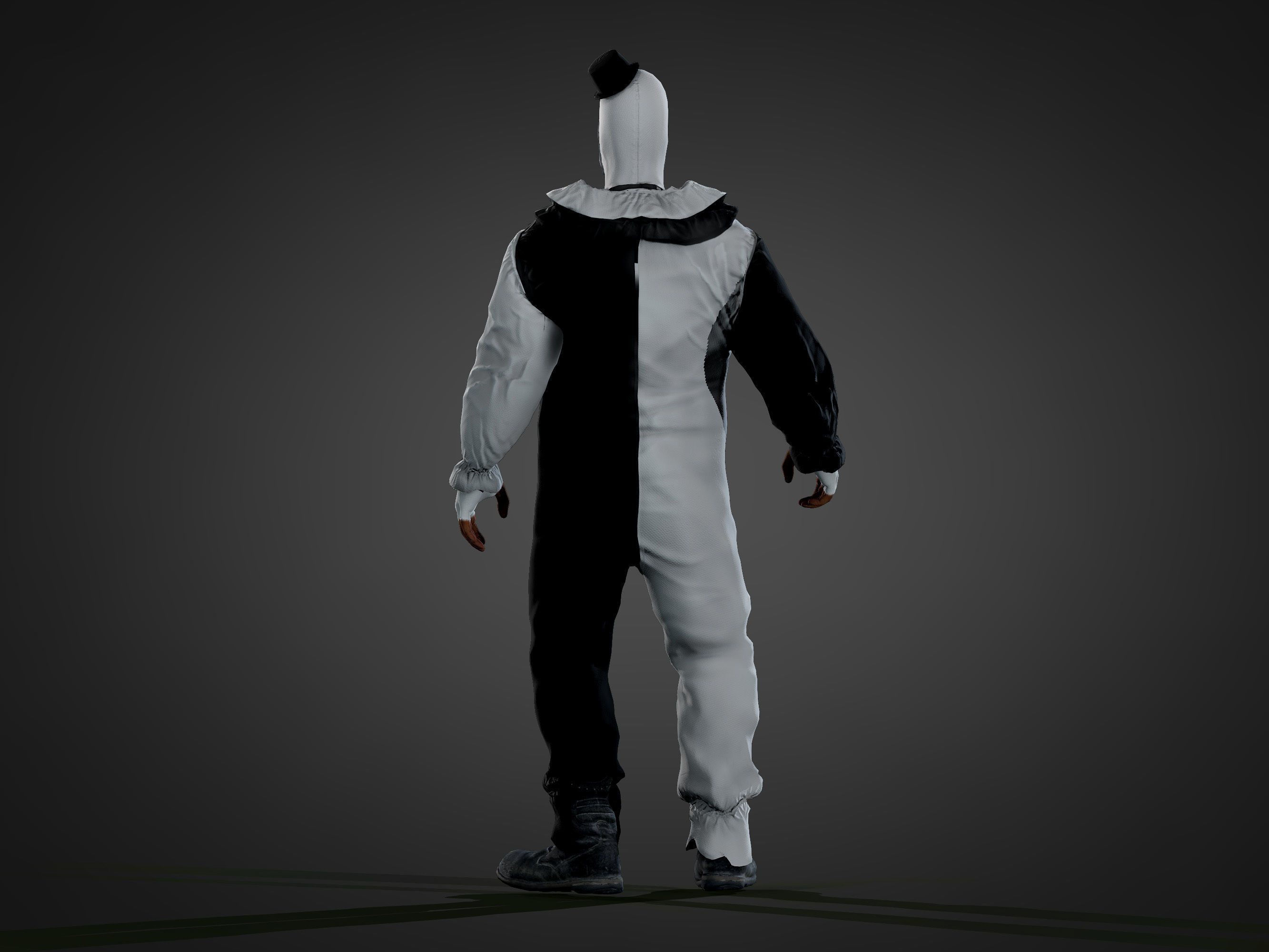 Art the Clown Low-poly 3D model_8