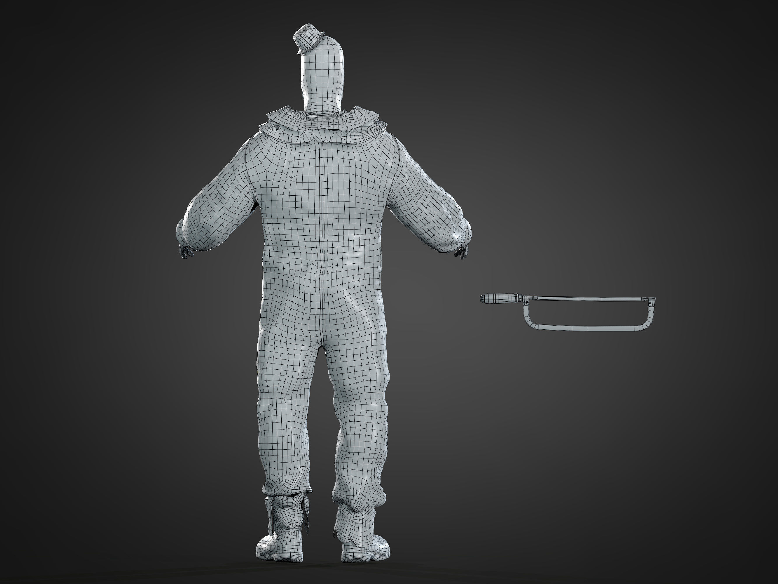 Art the Clown Low-poly 3D model_10