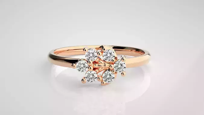 Ultra light wt minimalist Women Ring 3dm stl renders