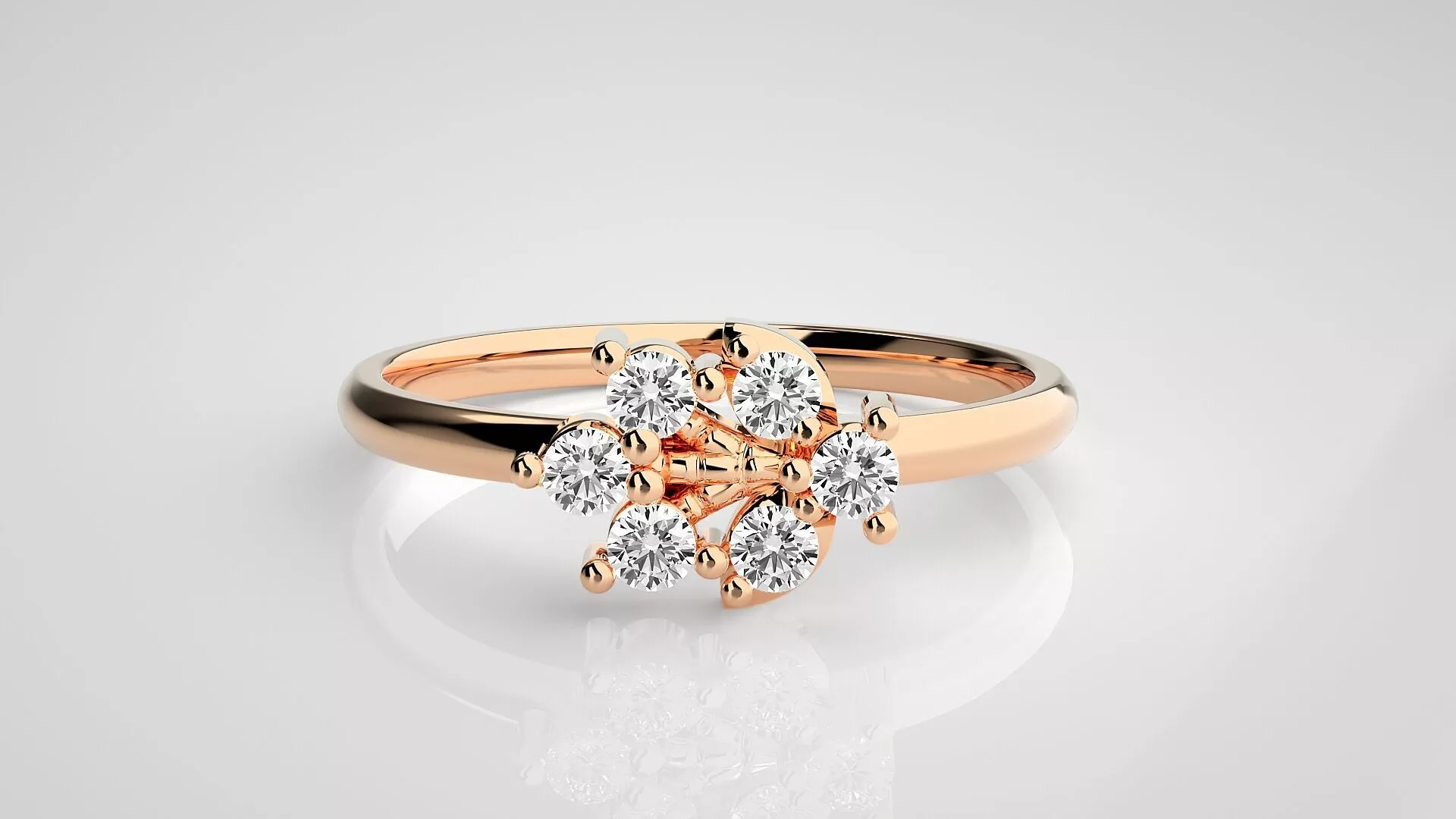 Ultra light wt minimalist Women Ring 3dm stl renders 3D print model