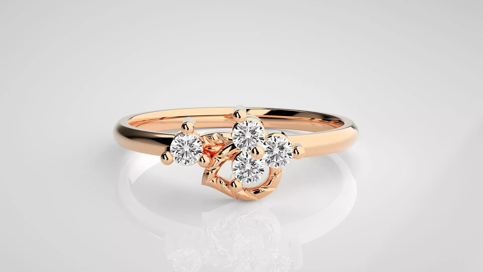 Ultra light wt minimalist Women Ring 3dm stl renders 3D print model_0