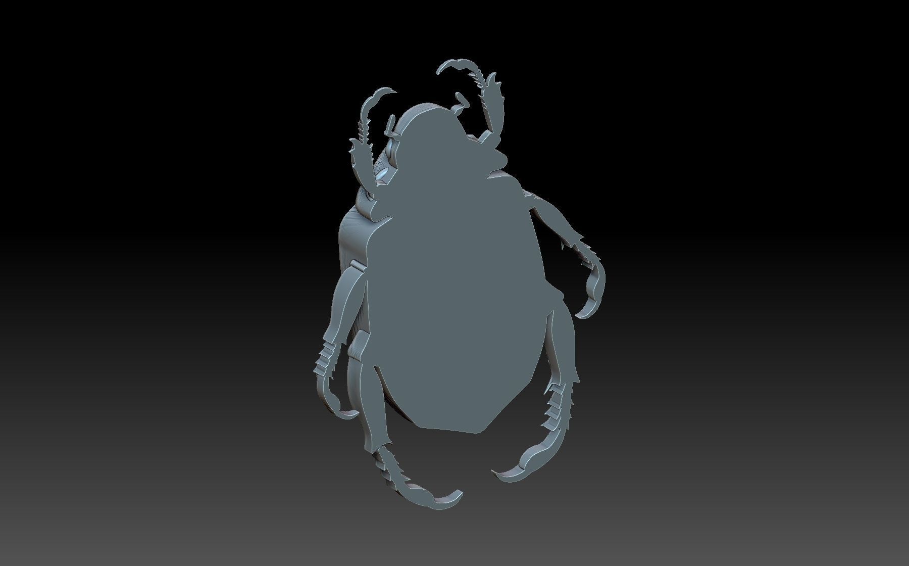 Beetle scarab 3D print model_6